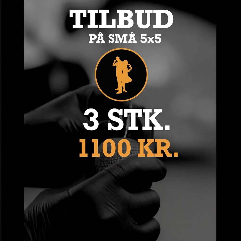 3 STK 5x5 Tattovering