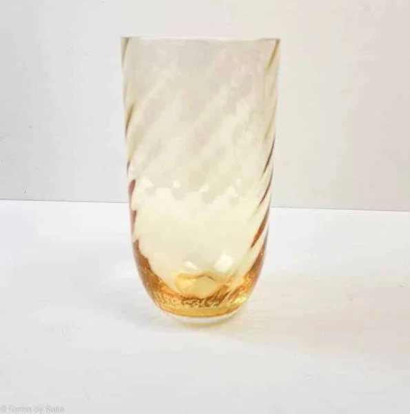 Swirl long drink glas - Amber