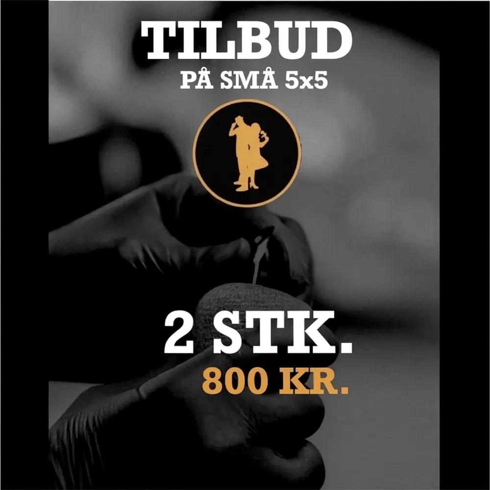 2 STK 5x5 Tattovering